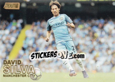 Sticker David Silva - Stadium Club Premier League 2016 n. 77g - Topps