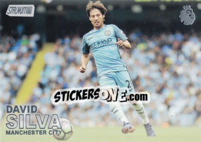 Sticker David Silva - Stadium Club Premier League 2016 n. 77l - Topps