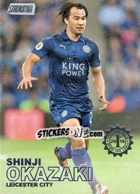 Sticker Shinji Okazaki - Stadium Club Premier League 2016 - Topps