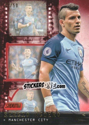 Sticker Sergio Aguero - Stadium Club Premier League 2016 n. CS-10r - Topps