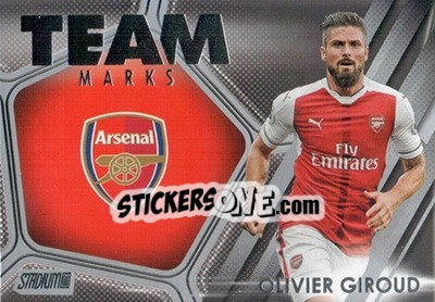 Sticker Olivier Giroud - Stadium Club Premier League 2016 - Topps