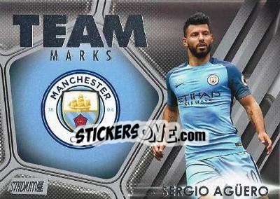 Figurina Sergio Ag³ero - Stadium Club Premier League 2016 - Topps