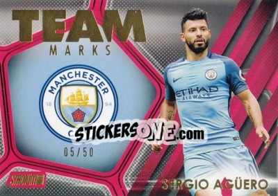 Cromo Sergio Ag³ero - Stadium Club Premier League 2016 - Topps