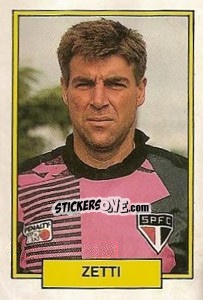 Cromo Zetti - Campeonato Brasileiro 1992 - Abril