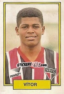 Figurina Vitor - Campeonato Brasileiro 1992 - Abril