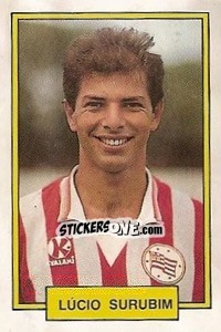 Cromo Lucio Surubim - Campeonato Brasileiro 1992 - Abril