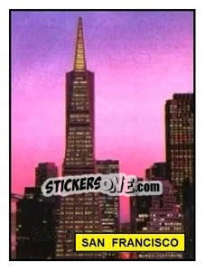 Sticker San Francisco - Campeonato De Futebol Mundial 1994 n. 1 - Panini