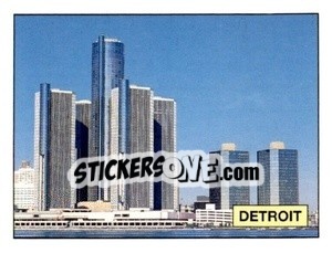 Sticker Detroit - Campeonato De Futebol Mundial 1994 - Panini