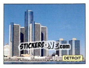 Sticker Detroit - Campeonato De Futebol Mundial 1994 n. 5 - Panini