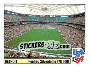 Figurina Pontiac Silverdome - Campeonato De Futebol Mundial 1994 - Panini