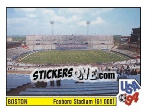 Figurina Foxboro Stadium - Campeonato De Futebol Mundial 1994 - Panini