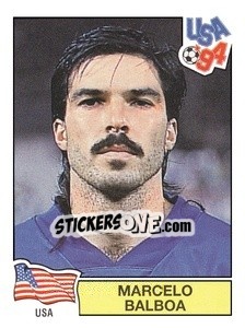 Sticker Marcelo Balboa - Campeonato De Futebol Mundial 1994 - Panini