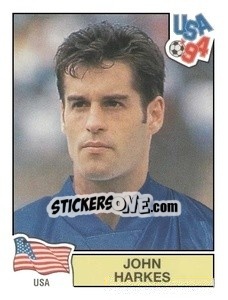 Sticker John Harkes - Campeonato De Futebol Mundial 1994 - Panini