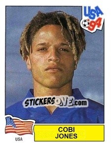 Sticker Cobi Jones - Campeonato De Futebol Mundial 1994 - Panini