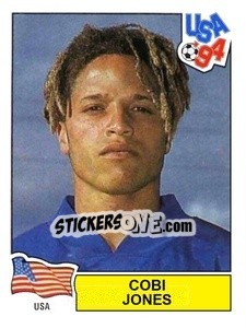 Sticker Cobi Jones - Campeonato De Futebol Mundial 1994 n. 28 - Panini