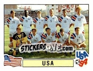 Sticker Equipe - Campeonato De Futebol Mundial 1994 - Panini