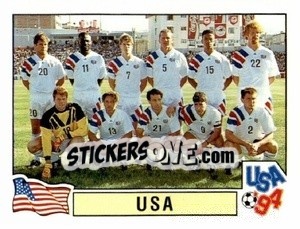 Sticker Equipe - Campeonato De Futebol Mundial 1994 n. 29 - Panini