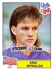 Figurina Eric Wynalda - Campeonato De Futebol Mundial 1994 - Panini