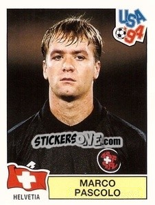 Sticker Marco Pascolo - Campeonato De Futebol Mundial 1994 n. 35 - Panini