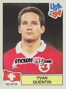 Sticker Yvan Quentin - Campeonato De Futebol Mundial 1994 n. 40 - Panini