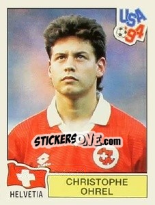 Sticker Christophe Ohrel - Campeonato De Futebol Mundial 1994 n. 42 - Panini