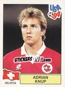 Sticker Adrian Knup - Campeonato De Futebol Mundial 1994 n. 47 - Panini
