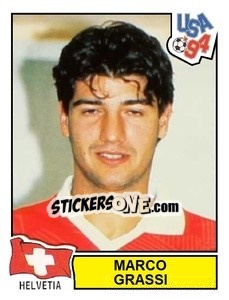 Sticker Marco Grassi - Campeonato De Futebol Mundial 1994 - Panini