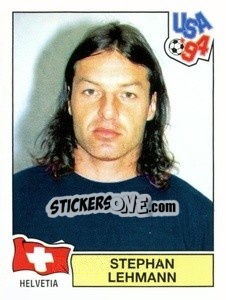 Figurina Stephan Lehmann - Campeonato De Futebol Mundial 1994 - Panini