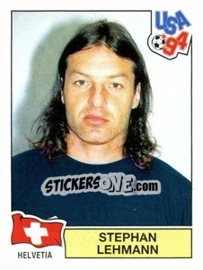 Sticker Stephan Lehmann - Campeonato De Futebol Mundial 1994 n. 53 - Panini
