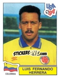 Cromo Luis Fernando Herrera - Campeonato De Futebol Mundial 1994 - Panini