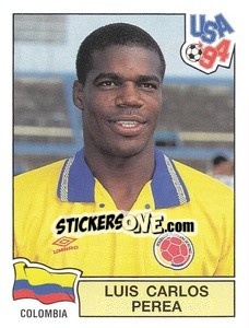 Sticker Luis Carlos Perea - Campeonato De Futebol Mundial 1994 n. 56 - Panini