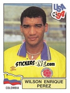 Sticker Wilson Enrique Perez - Campeonato De Futebol Mundial 1994 - Panini