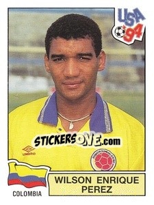 Sticker Wilson Enrique Perez - Campeonato De Futebol Mundial 1994 n. 59 - Panini