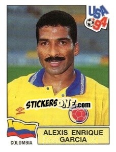 Sticker Alexis Enrique Garcia - Campeonato De Futebol Mundial 1994 n. 64 - Panini