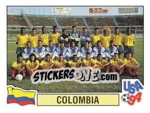 Cromo Equipe - Campeonato De Futebol Mundial 1994 - Panini