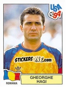 Sticker Gheorghe Hagi - Campeonato De Futebol Mundial 1994 n. 85 - Panini