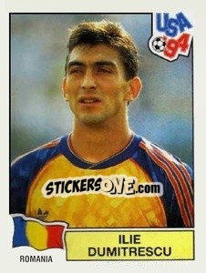 Cromo Ilie Dumitrescu - Campeonato De Futebol Mundial 1994 - Panini