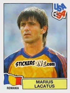 Figurina Marius Lacatus - Campeonato De Futebol Mundial 1994 - Panini