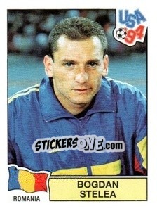 Figurina Bogdan Stelea - Campeonato De Futebol Mundial 1994 - Panini