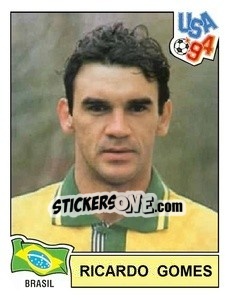 Sticker Ricardo Gomes - Campeonato De Futebol Mundial 1994 - Panini