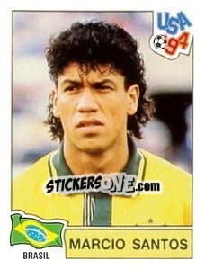 Figurina Marcio Santos - Campeonato De Futebol Mundial 1994 - Panini