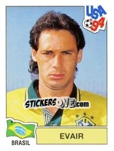 Sticker Evair - Campeonato De Futebol Mundial 1994 - Panini