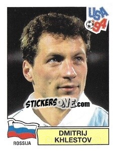 Sticker Dmitrij Khlestov - Campeonato De Futebol Mundial 1994 n. 112 - Panini