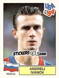 Sticker Andreij Ivanov - Campeonato De Futebol Mundial 1994 - Panini