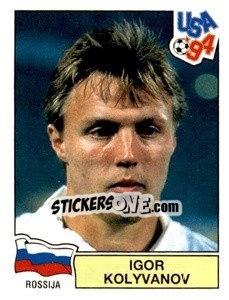 Sticker Igor Kolyvanov - Campeonato De Futebol Mundial 1994 - Panini