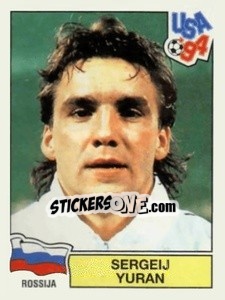 Sticker Sergeij Yuran - Campeonato De Futebol Mundial 1994 n. 126 - Panini