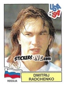 Sticker Dmitrij Radchenko - Campeonato De Futebol Mundial 1994 n. 128 - Panini