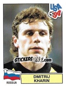 Sticker Dmitri Kharin - Campeonato De Futebol Mundial 1994 n. 129 - Panini