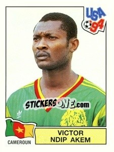 Cromo Victor Ndip Akem - Campeonato De Futebol Mundial 1994 - Panini