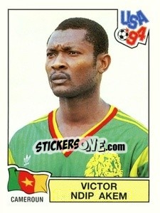 Sticker Victor Ndip Akem - Campeonato De Futebol Mundial 1994 n. 131 - Panini